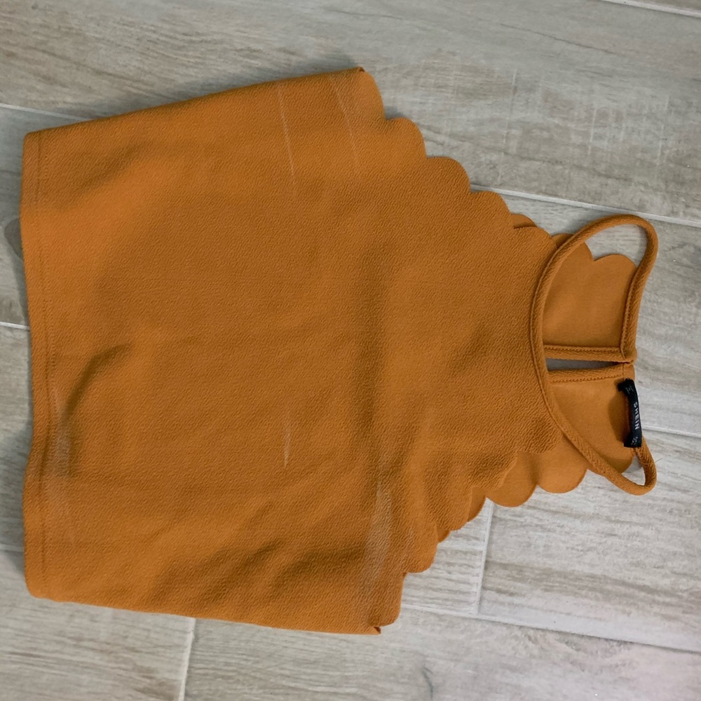 Burnt Yellow Halter Top